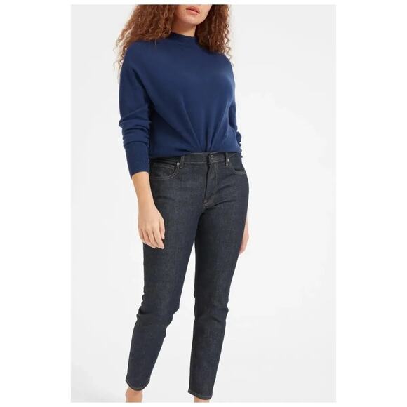 Everlane The Mid Rise Skinny Jeans Dark Indigo 25 Regular - Picture 1 of 10